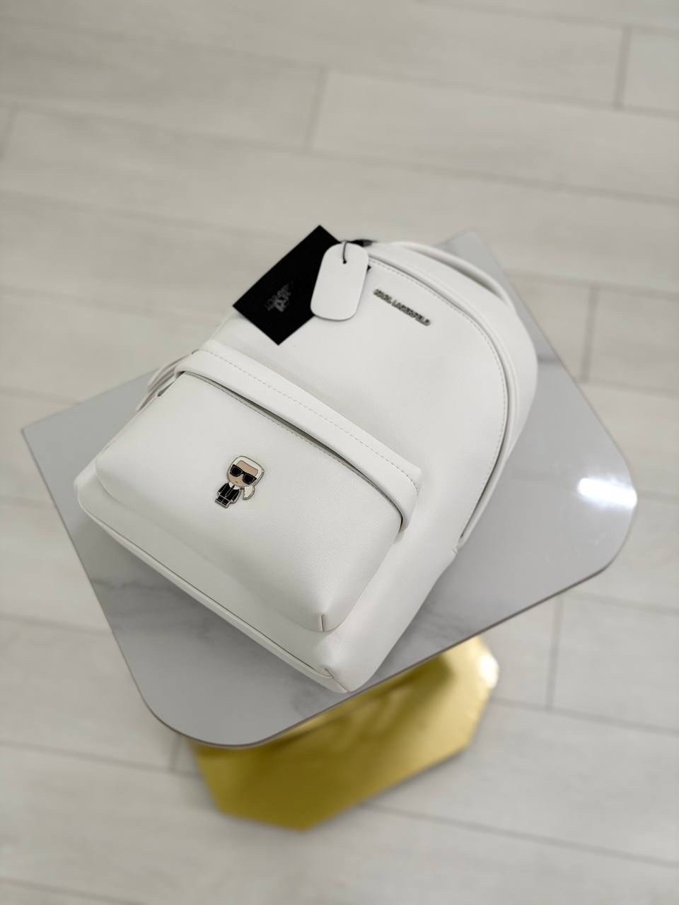 кожаный рюкзак карл лагерфельд женский,karl lagerfeld рюкзак,рюкзак женские,рюкзак белый,рюкзак карл лагерфельд женский белый