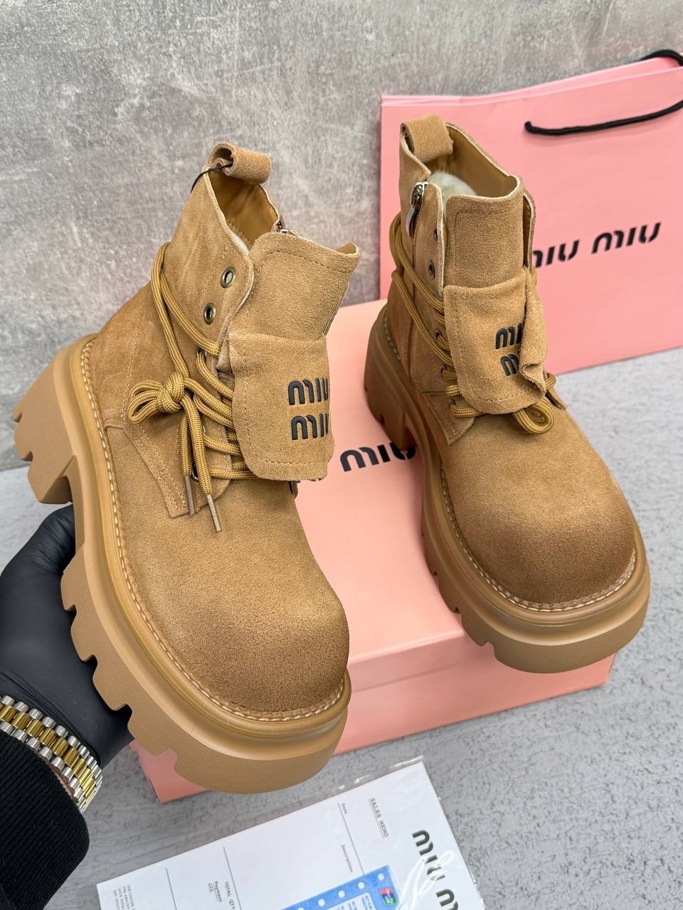 ,ботинки замшевые miu miu,ботинки миу миу женские зимние,ботинки,женские ботинки