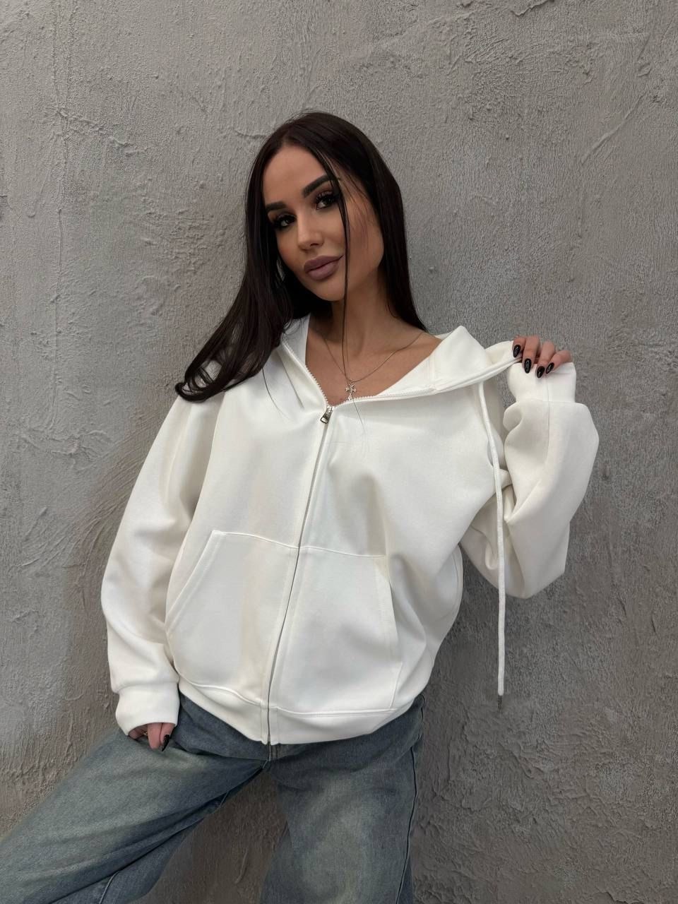 женская толстовка,толстовки свитшот,худи без начеса зипка оверсайз толстовка на молнии kimaru 156133369,толстовка,женская кофта