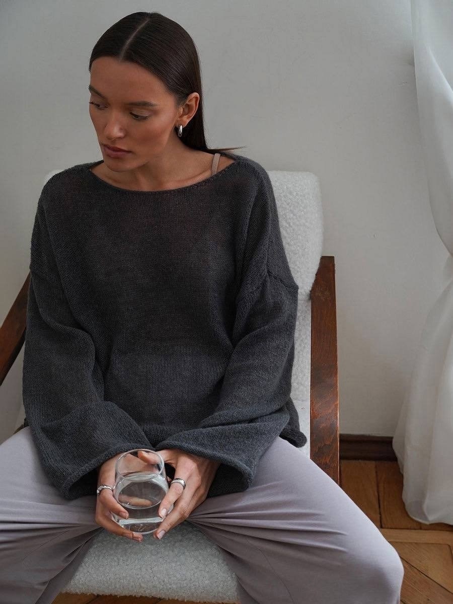 свитер оверсайз повседневный,пуловер оверсайз,свитер удлиненная,джемпер оверсайз,трикотажный джемпер