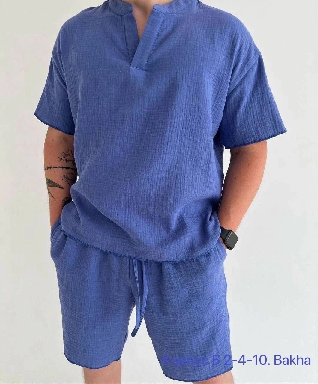 костюм мужской с шортами,мужские летние костюмы,повседневный костюм,костюм летний рубашка и шорты,костюм мужской