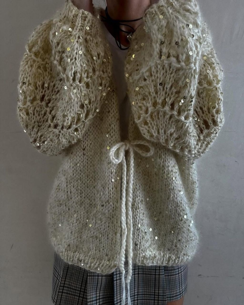 кардиган вязаное,кардиган с пайетками,вяжем кардиган,кардиган,женский вязаный кардиган
