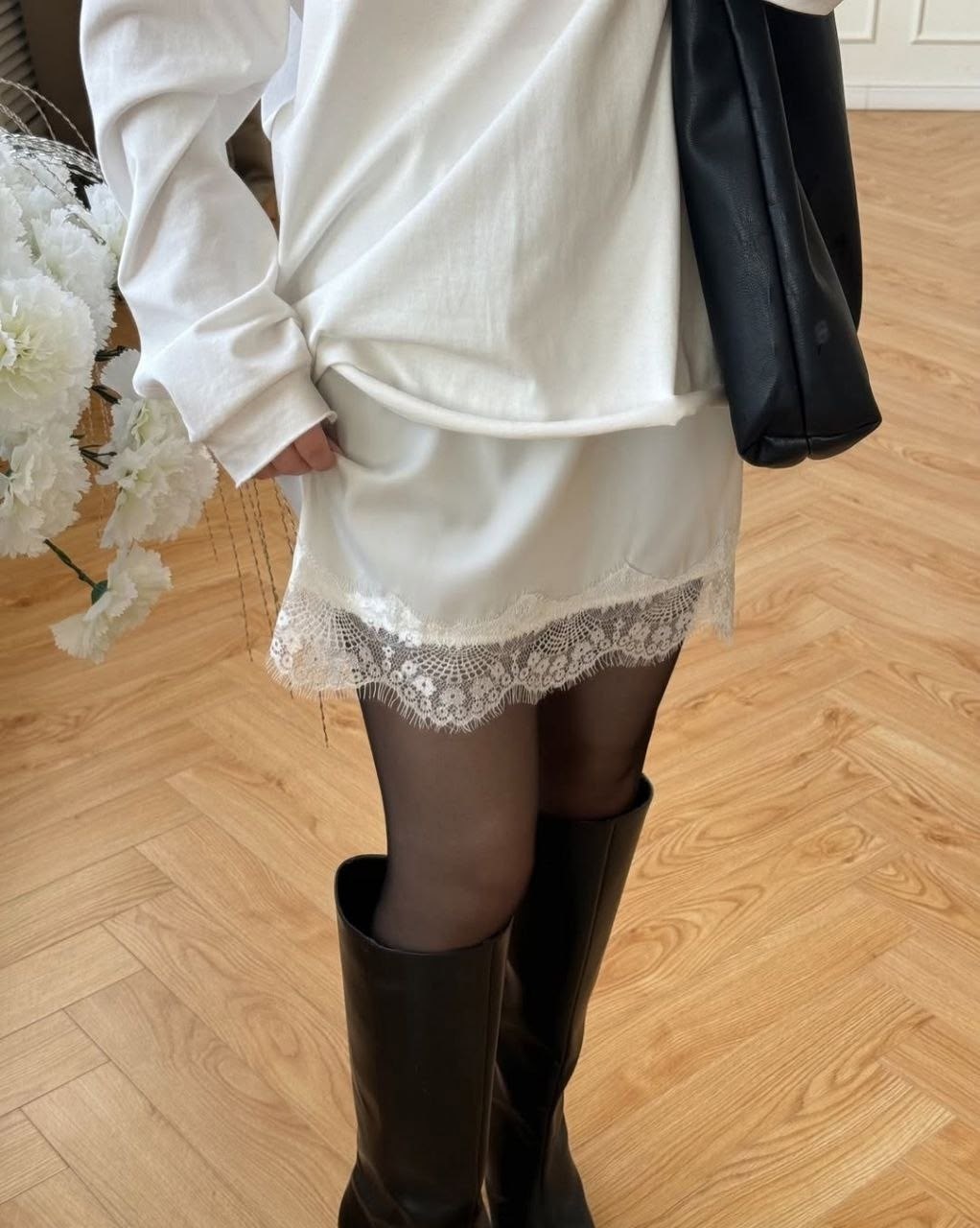 юбка ассиметричная с кружевом identica,кружевная юбка,юбка с кружевной вставкой,юбка ассиметричная с кружевом