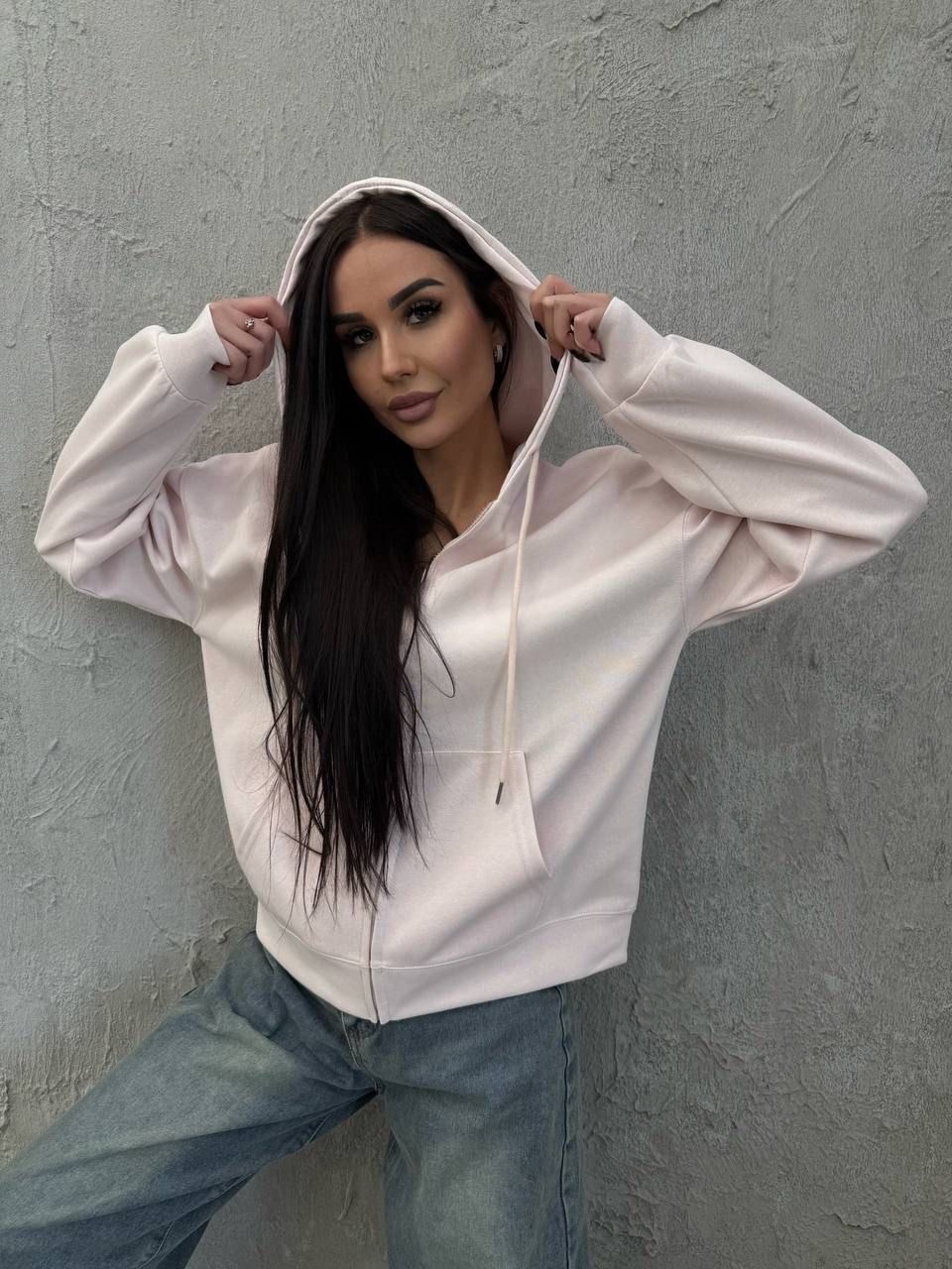 женская толстовка,толстовки свитшот,худи без начеса зипка оверсайз толстовка на молнии kimaru 156133369,толстовка,женская кофта