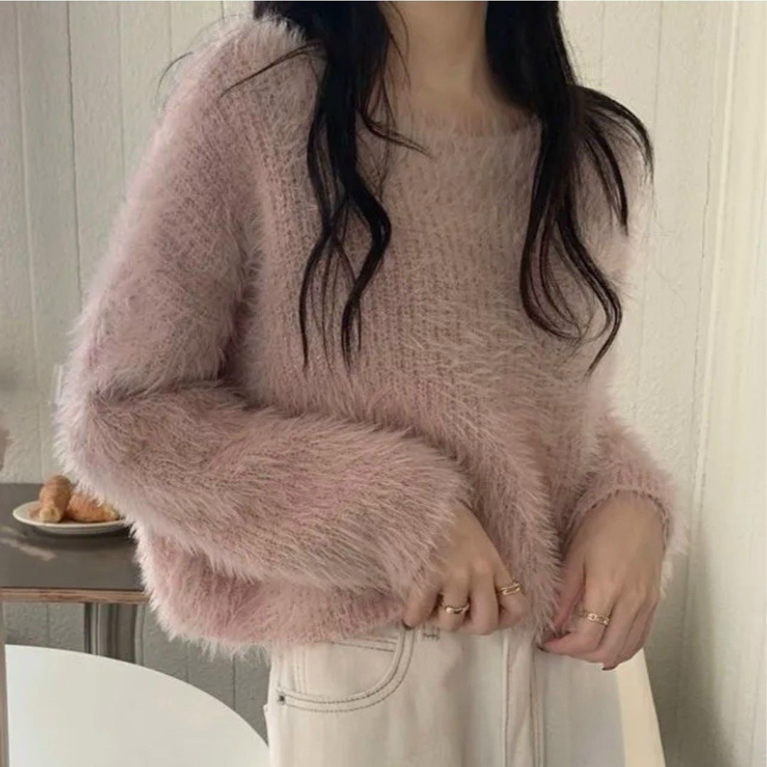 универсальный однотонный длинный пушистый кашемировый свитер в стиле социалита из норки для женщин,мохеровый свитер женский,универсальный однотонный длинный пушистый кашемировый свитер в стиле с,женск