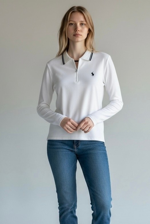 поло кофта,свитер поло на полузамке sarg 296134620,джемпер-поло из трикотажной ткани коричневого цвета,поло женская,женская рубашка поло