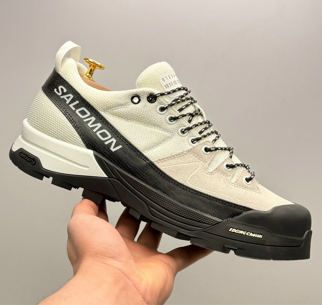 кроссовки mm6 maison margiela x salomon,кроссовки salomon,кроссовки x-alp со вставками mm6 maison margiela salomon белый,кроссовки alpinway hiking с низким верхом бежевого цвета salomon,кроссовки salo