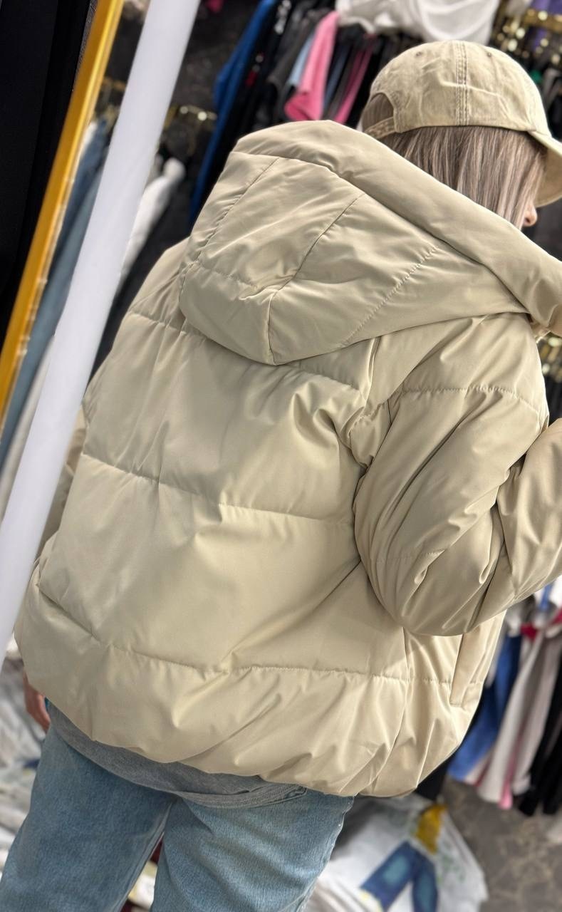 куртка женская,куртка весенняя короткая с капюшоном из экокожи,куртка женская бежевая,женская демисезонная куртка,куртка женская из эко.-кожи