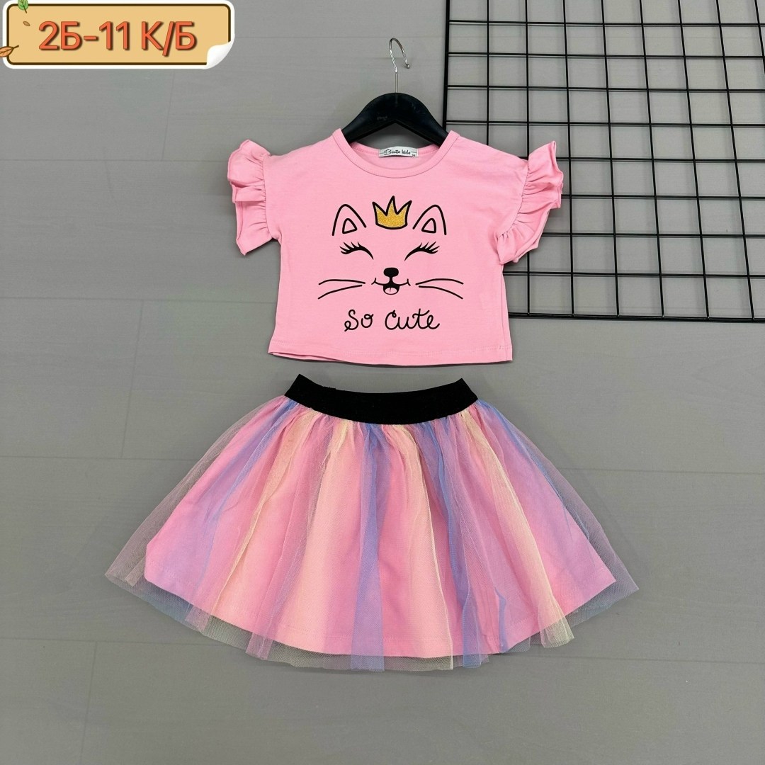 костюм комплекты,комплект футболка и юбка,костюм для девочек,костюм для девочки bonito,летний костюм для девочек