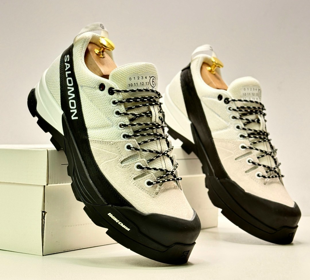 кроссовки mm6 maison margiela x salomon,кроссовки salomon,кроссовки x-alp со вставками mm6 maison margiela salomon белый,кроссовки alpinway hiking с низким верхом бежевого цвета salomon,кроссовки salo