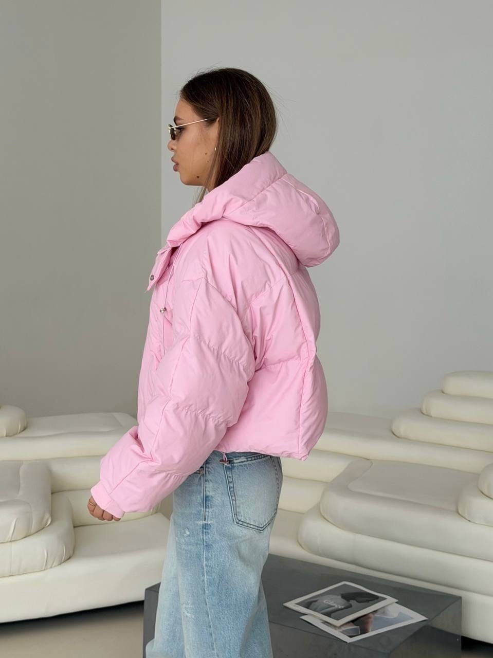 розовая куртка,куртка женская,куртка оверсайз,женская розовая куртка,куртка пуховик feelz ripster розовый
