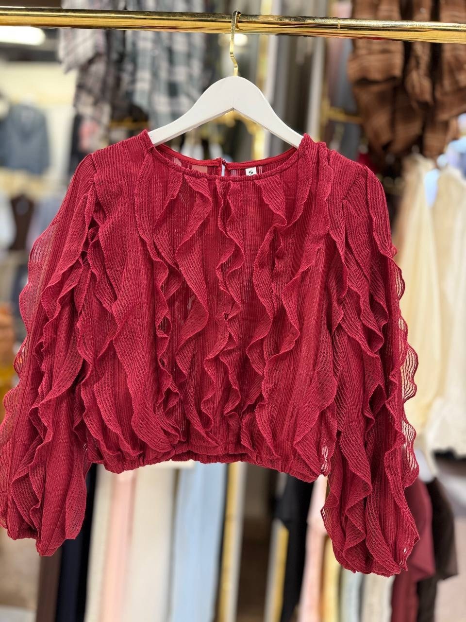 блузка с оборками,блузка с рюшами,блузка женская шифоновая,блузка ,женская блузка