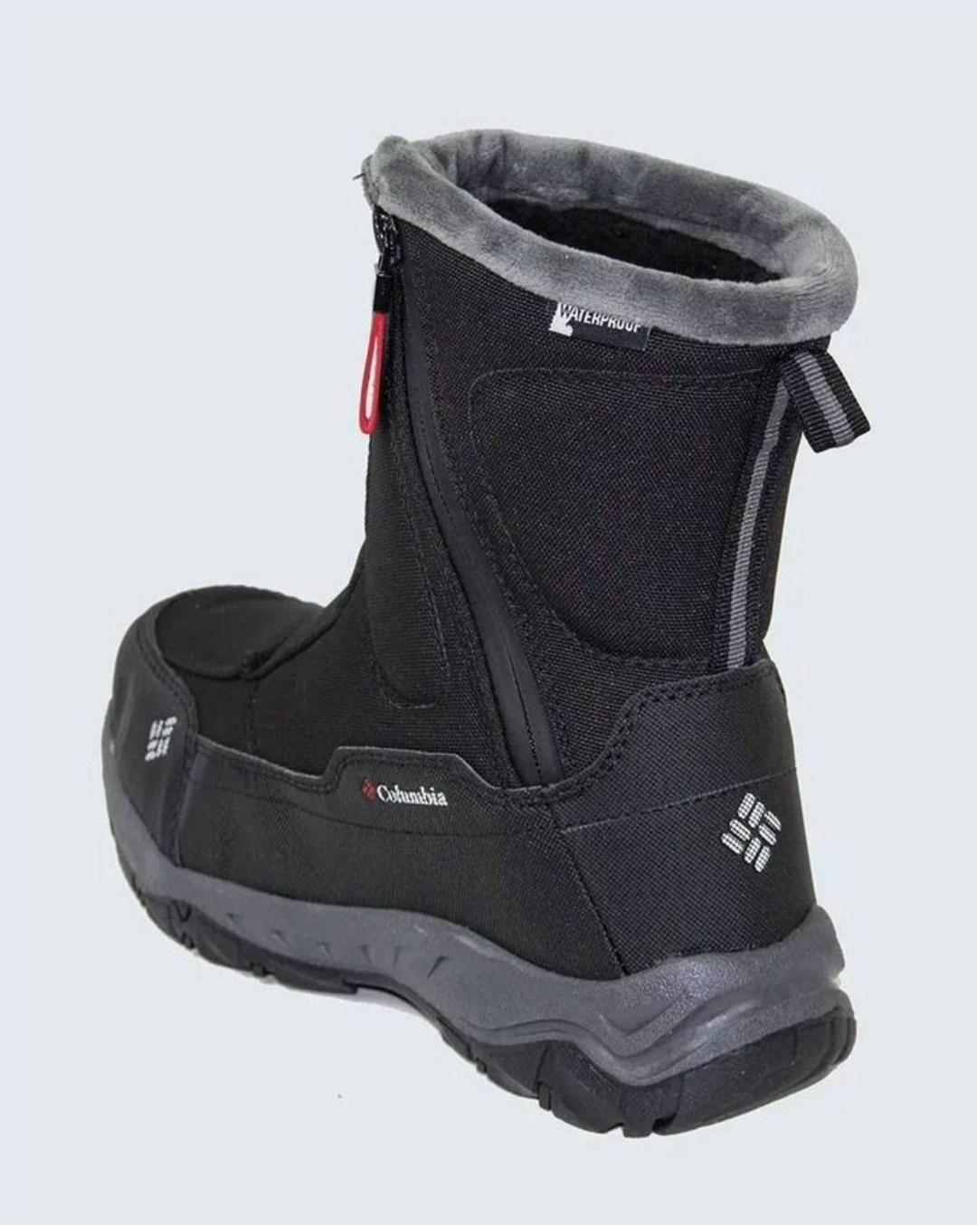 дутики columbia,дутики broadway,зимние дутики columbia водонепроницаемые с высокой голенищем и не скользкой подошвой и меховой отделкой,,дутики columbia black арт 168-2