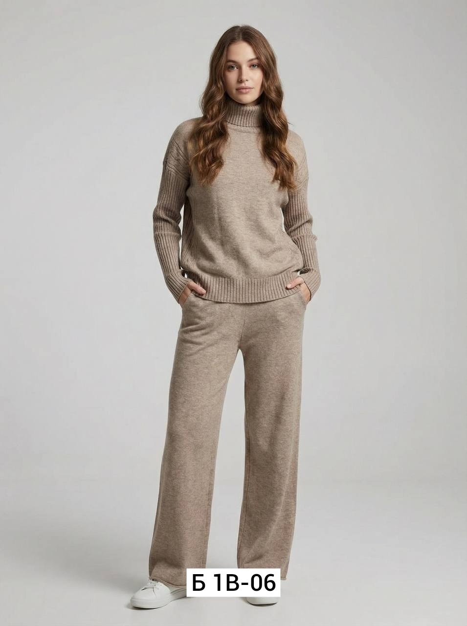 женский кашемировый костюм с широкими брюками и свитером,теплый вязаный костюм двойка брючный louvella,женский трикотажный костюм,женский костюм,кашемировый костюм женский
