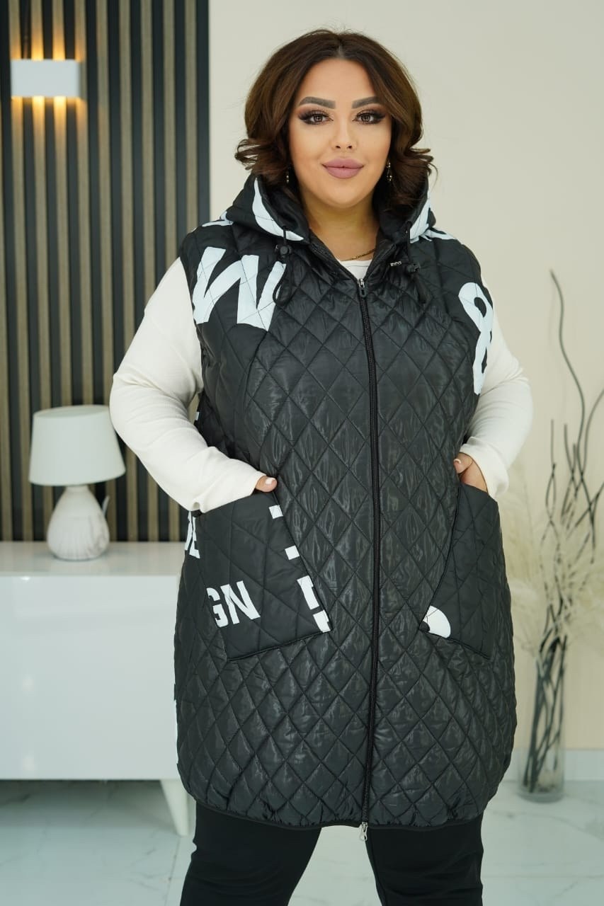 жилетка большие размеры,жилет утепленный стеганный безрукавка,жилет женский утепленный стеганный с капюшоном,жилет теплый,жилет утепленная