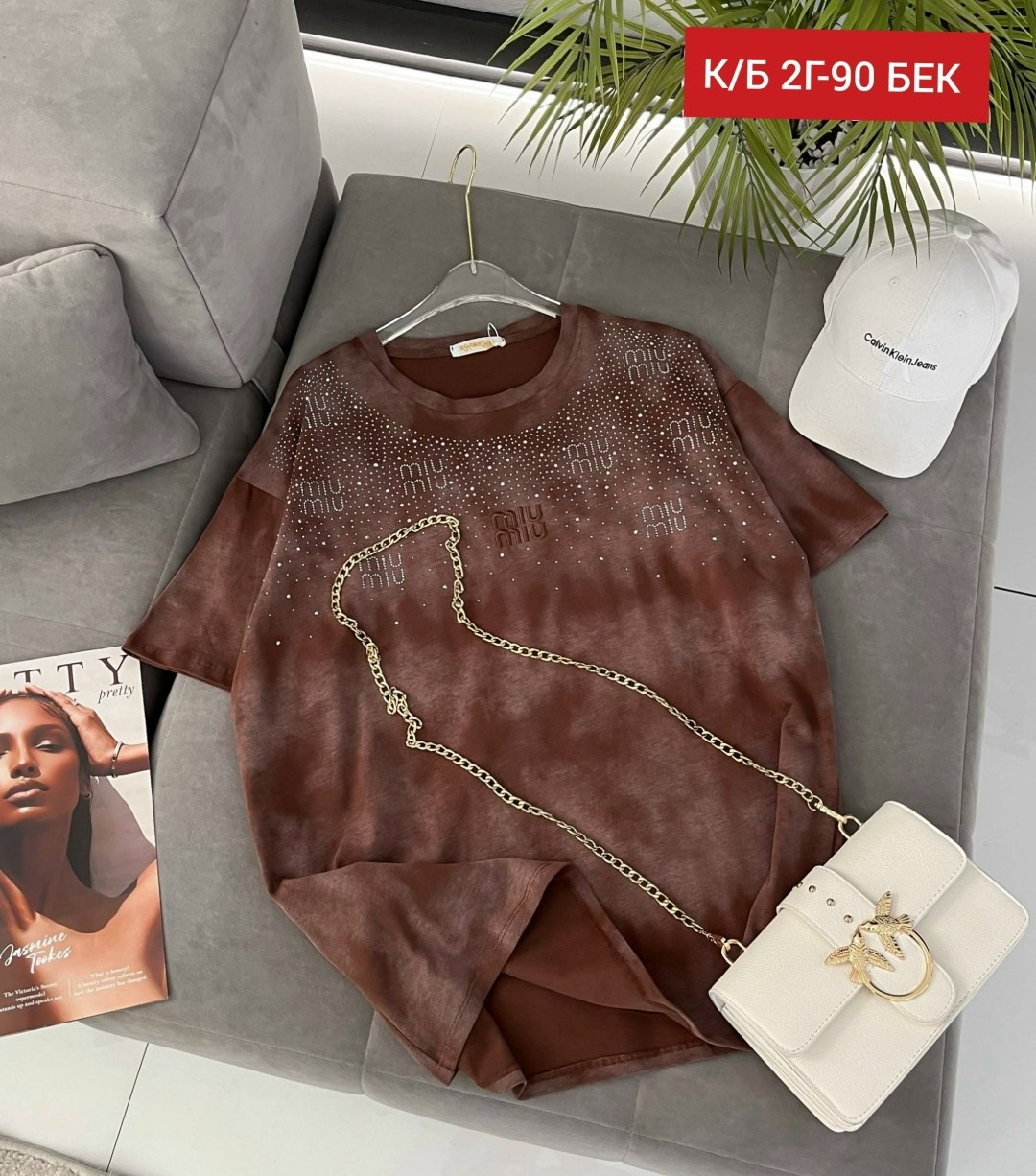 женская футболка,хлопковая футболка оверсайз с эффектом варенки miu,женская кофта,футболка,футболка хлопок