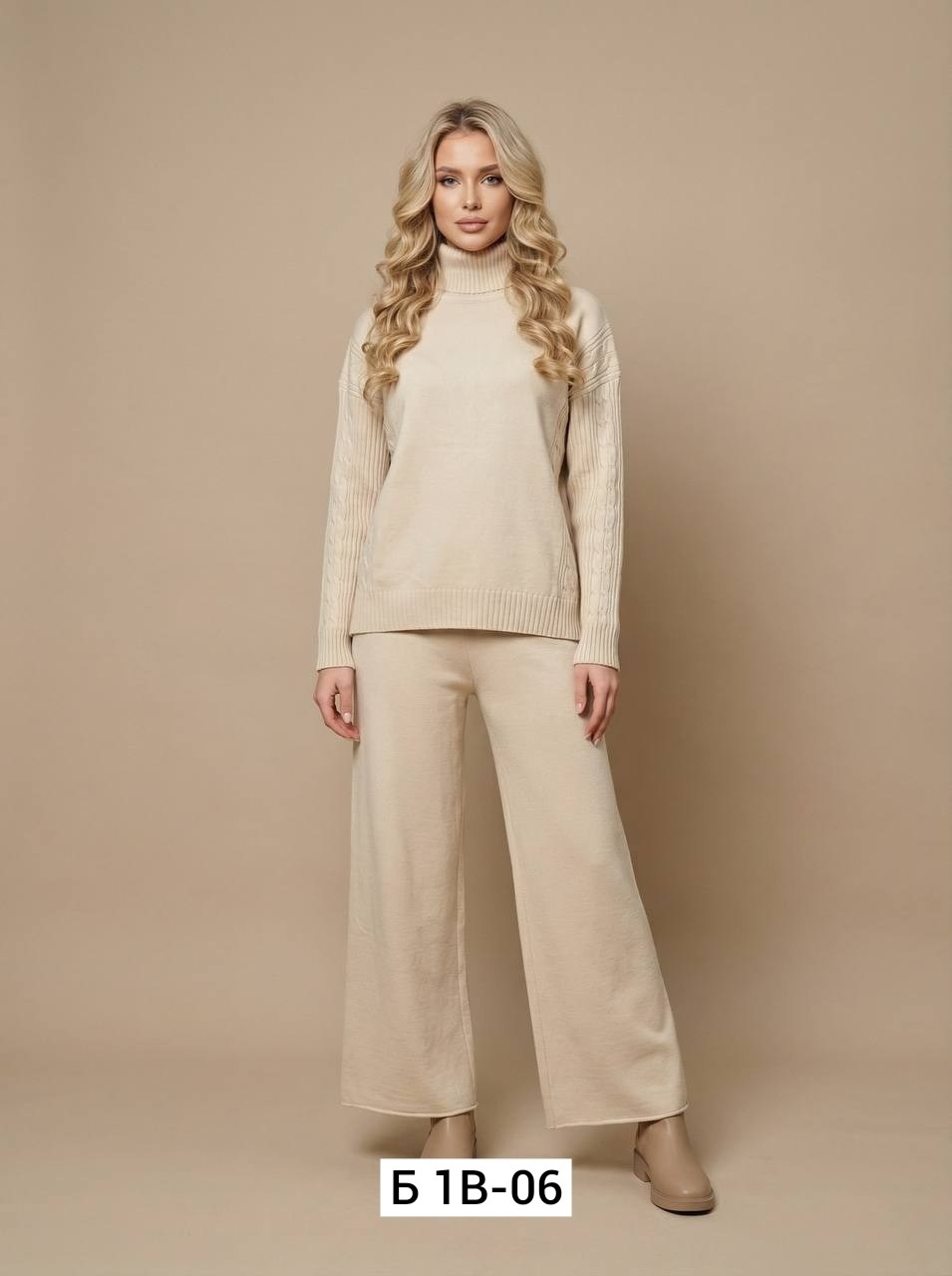 женский кашемировый костюм с широкими брюками и свитером,теплый вязаный костюм двойка брючный louvella,женский трикотажный костюм,женский костюм,кашемировый костюм женский
