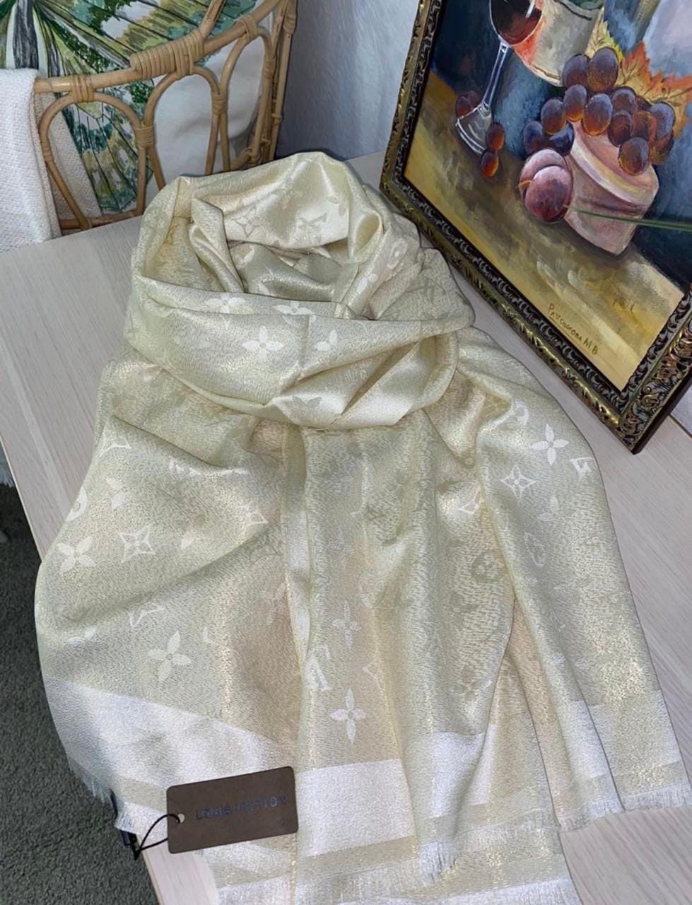 палантин женские,шарфы и платки,палантин,женский палантин шарф,платок луи витон зеленый