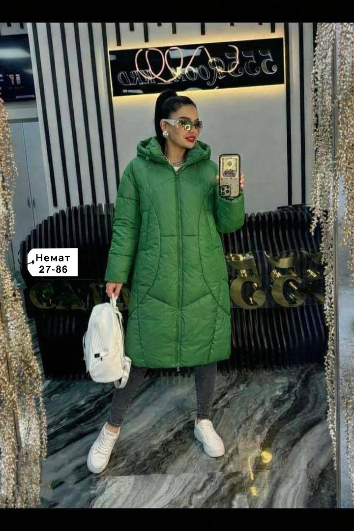 куртка женская удлиненная демисезонная bloom fashion 311654824,куртка демисезонная,женская зимняя куртка,куртка женская зеленая,женская куртка