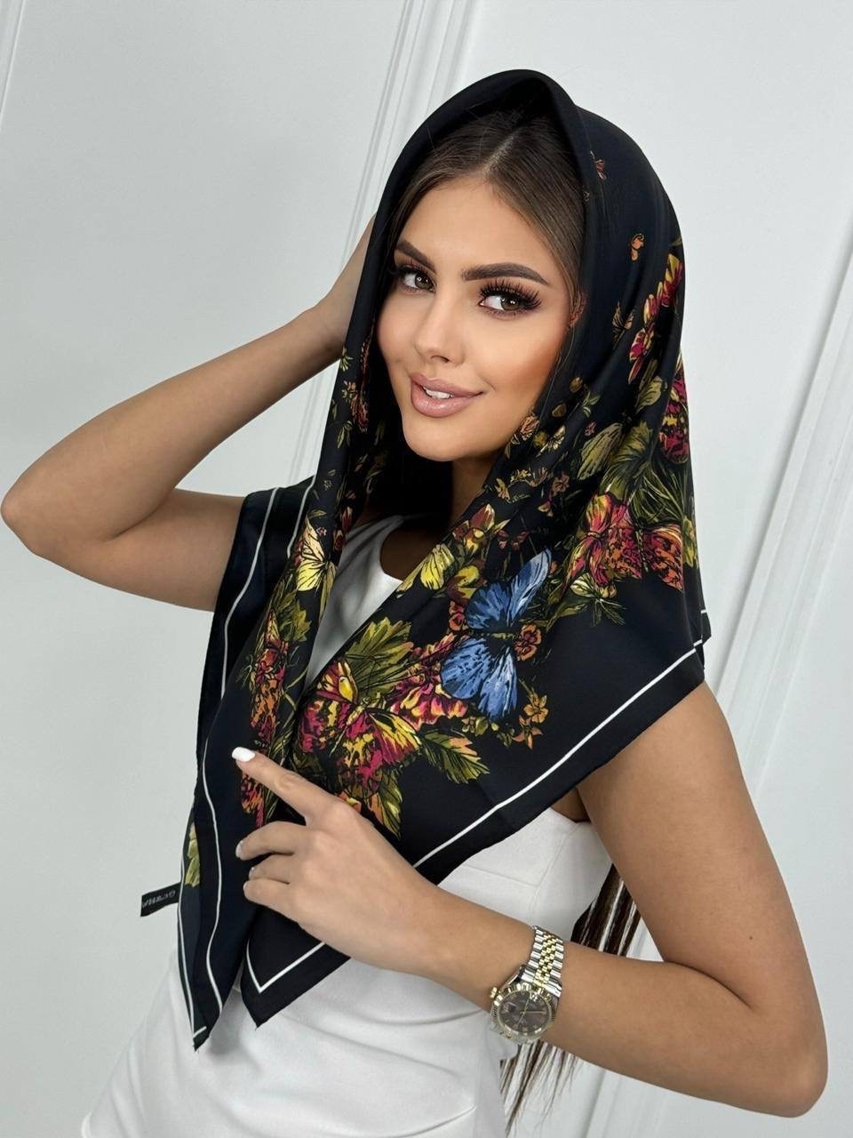 платок женский шелковый,платки шелковые,платок тонкий,атласный платок,женские платки