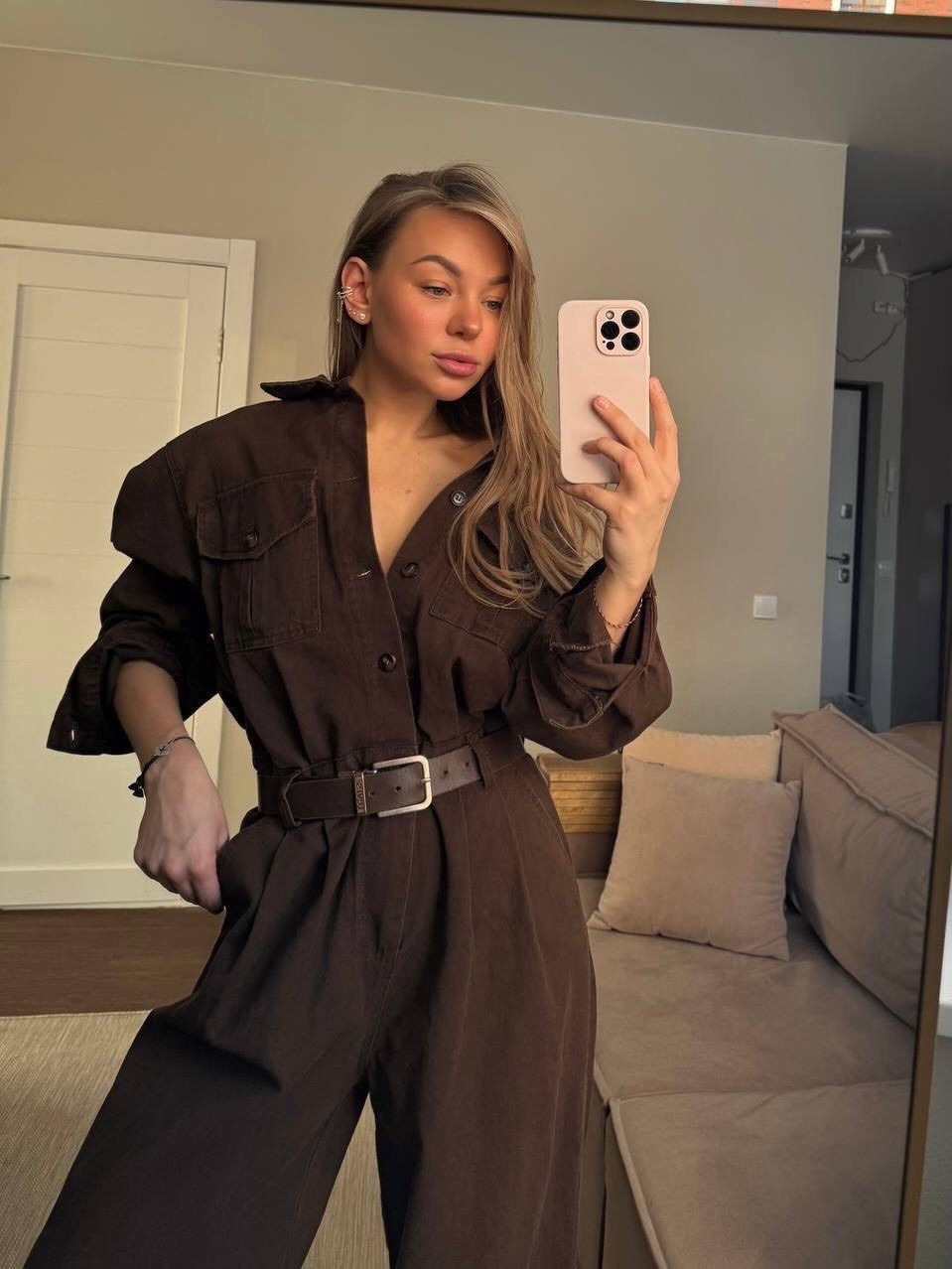 комбинезон davydoff 8014 хаки,комбинезон женский,женский комбинезон davydoff 8014 хаки,комбинезон,брючный комбинезон