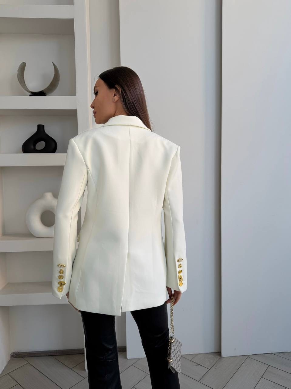 блейзер женский двубортный,белый пиджак с золотыми пуговицами,пиджак,двубортный пиджак,пиджак женский двубортный