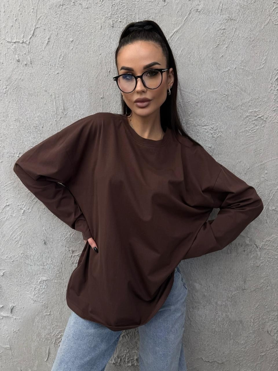 лонгслив оверсайз,лонгслив оверсайз удлиненный younowa цвет белый,лонгслив оверсайз удлиненный younowa,лонгслив женский оверсайз,лонгслив оверсайз белый