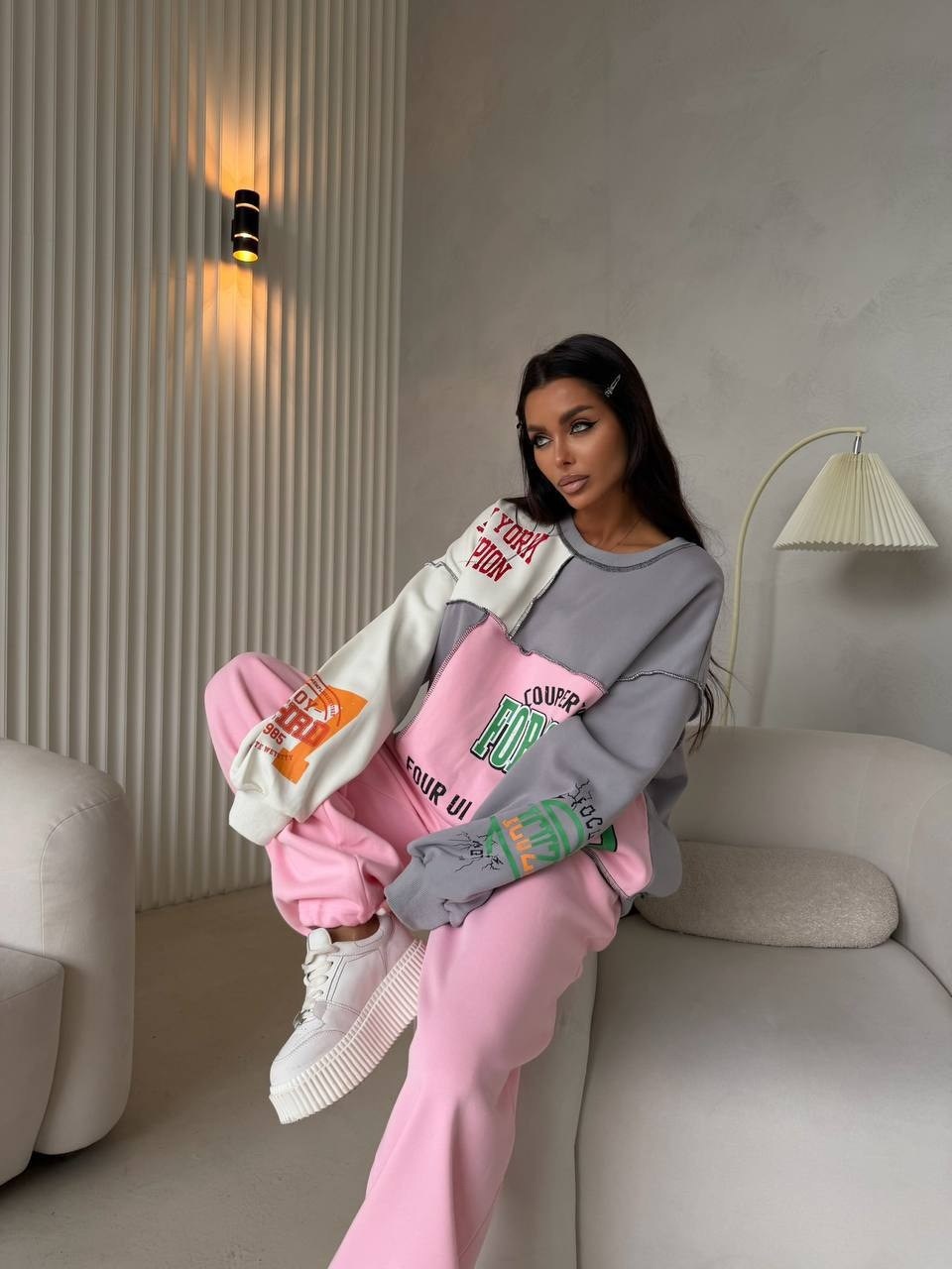 спортивный костюм женский,женские костюмы оверсайз,спортивный костюм,спорт костюм,костюм двойка женский