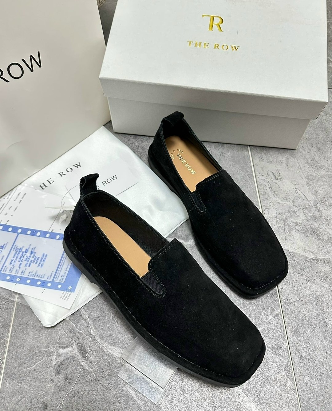 замшевые лоферы,,замшевые лоферы alessio коричневый khaite,лоферы the row,лоферы loro piana