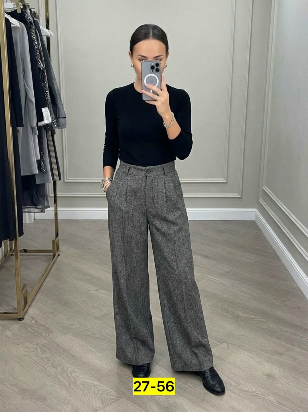 брюки палаццо светло-серые,брюки палаццо,брюки палаццо kiazo размер 42 серый,брюки женские палаццо,женские широкие брюки