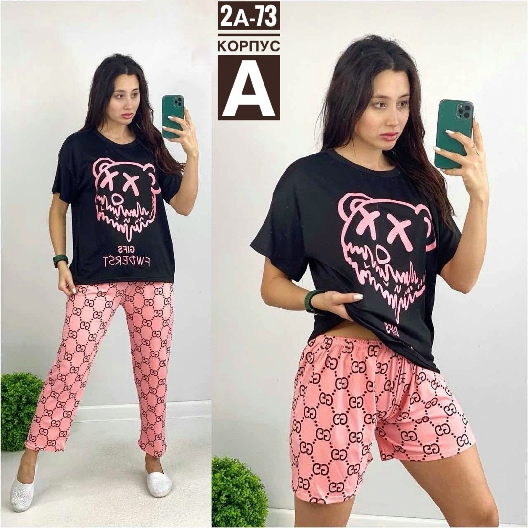 пижама женская костюм,пижама женская,домашняя одежда пижама,пижама тройка,пижама женская футболка