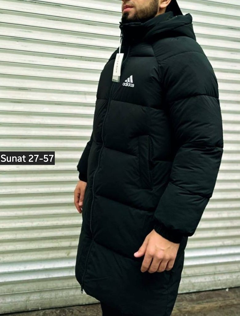 мужская зимняя куртка adidas,куртка adidas длин чер бок замок а-21,куртка adidas зимняя,зимние куртки adidas люкс,адидас куртка зимняя длинная мужская