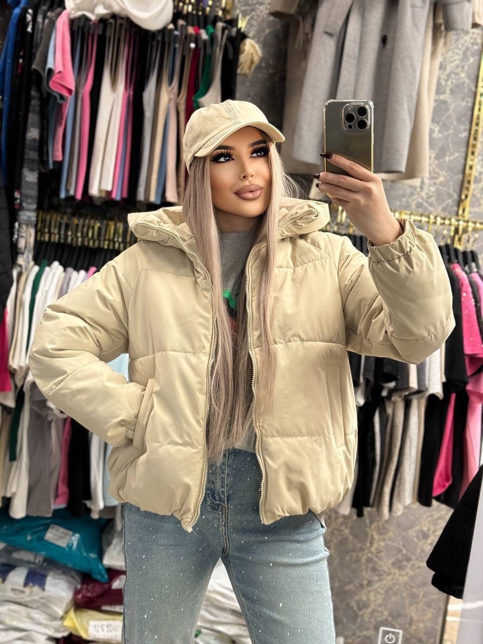 куртка женская,куртка весенняя короткая с капюшоном из экокожи,куртка женская бежевая,женская демисезонная куртка,куртка женская из эко.-кожи