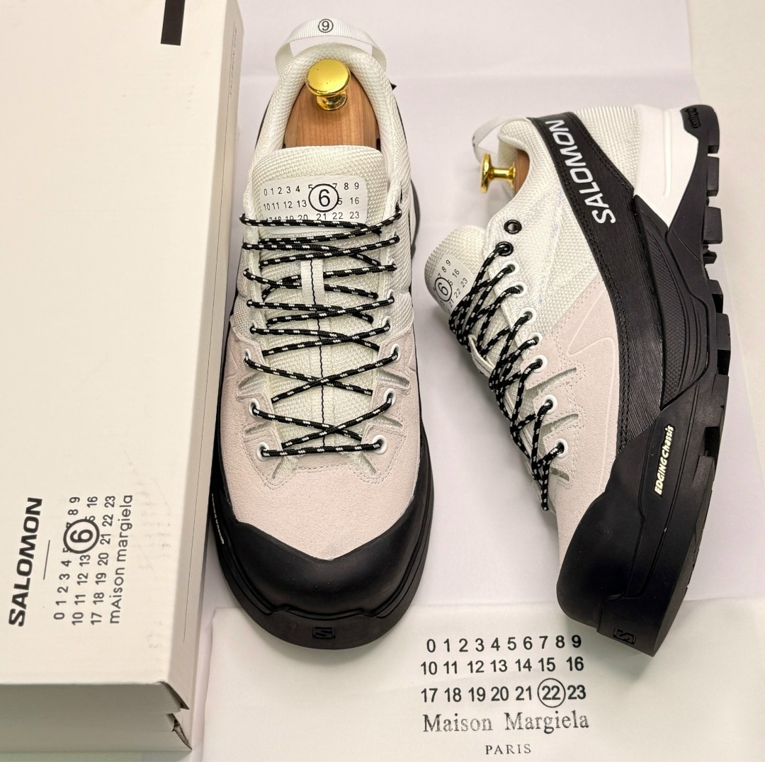 кроссовки mm6 maison margiela x salomon,кроссовки salomon,кроссовки x-alp со вставками mm6 maison margiela salomon белый,кроссовки alpinway hiking с низким верхом бежевого цвета salomon,кроссовки salo