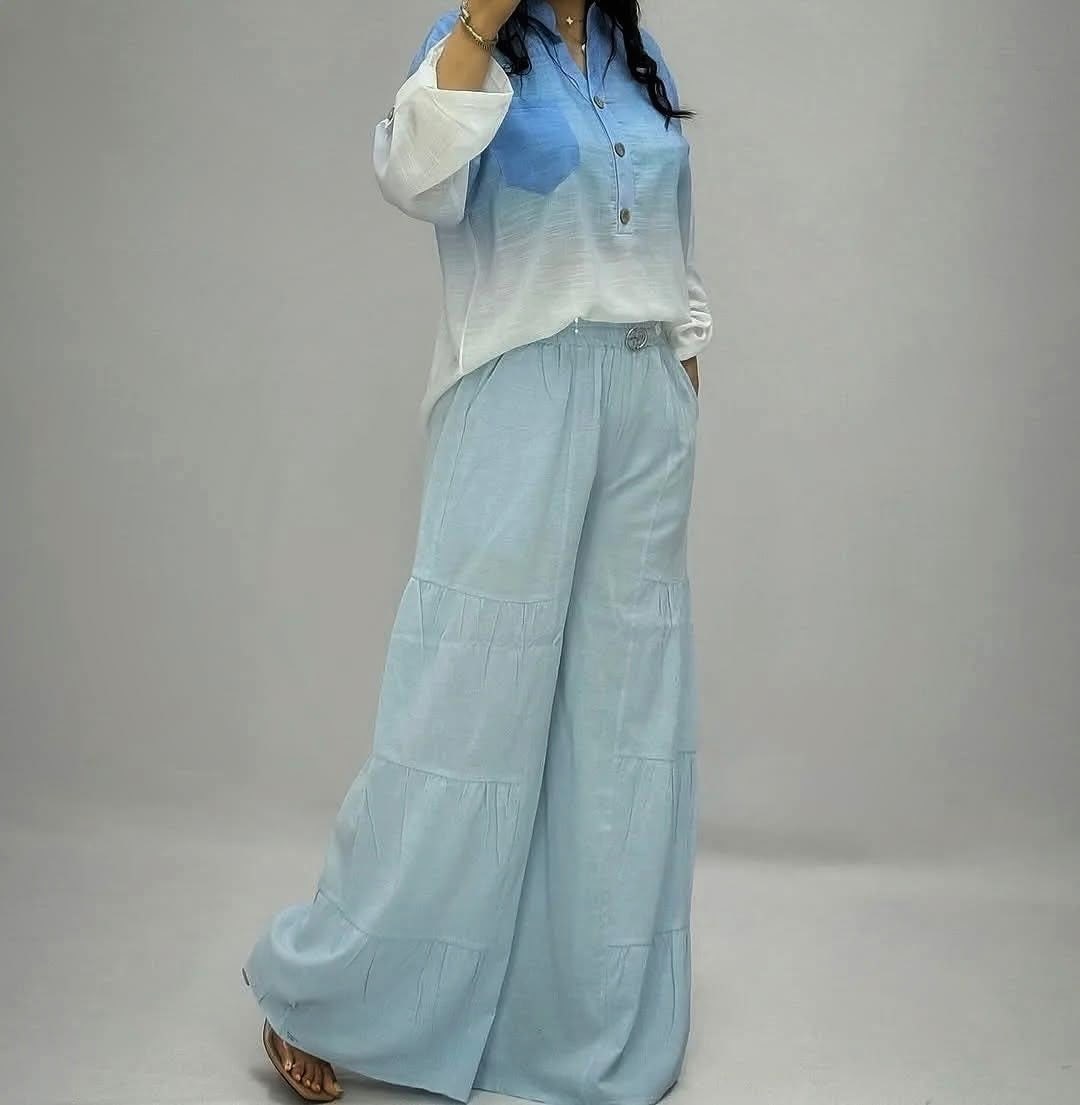 костюмчик,костюм классический,брюки палаццо,широкие брюки,женские широкие брюки