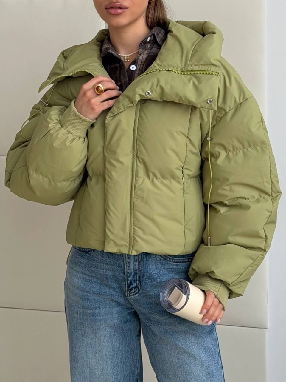 модная куртка,куртка дутая укороченная оверсайз xr-girl,куртка короткая,короткий пуховик,куртка демисезонная