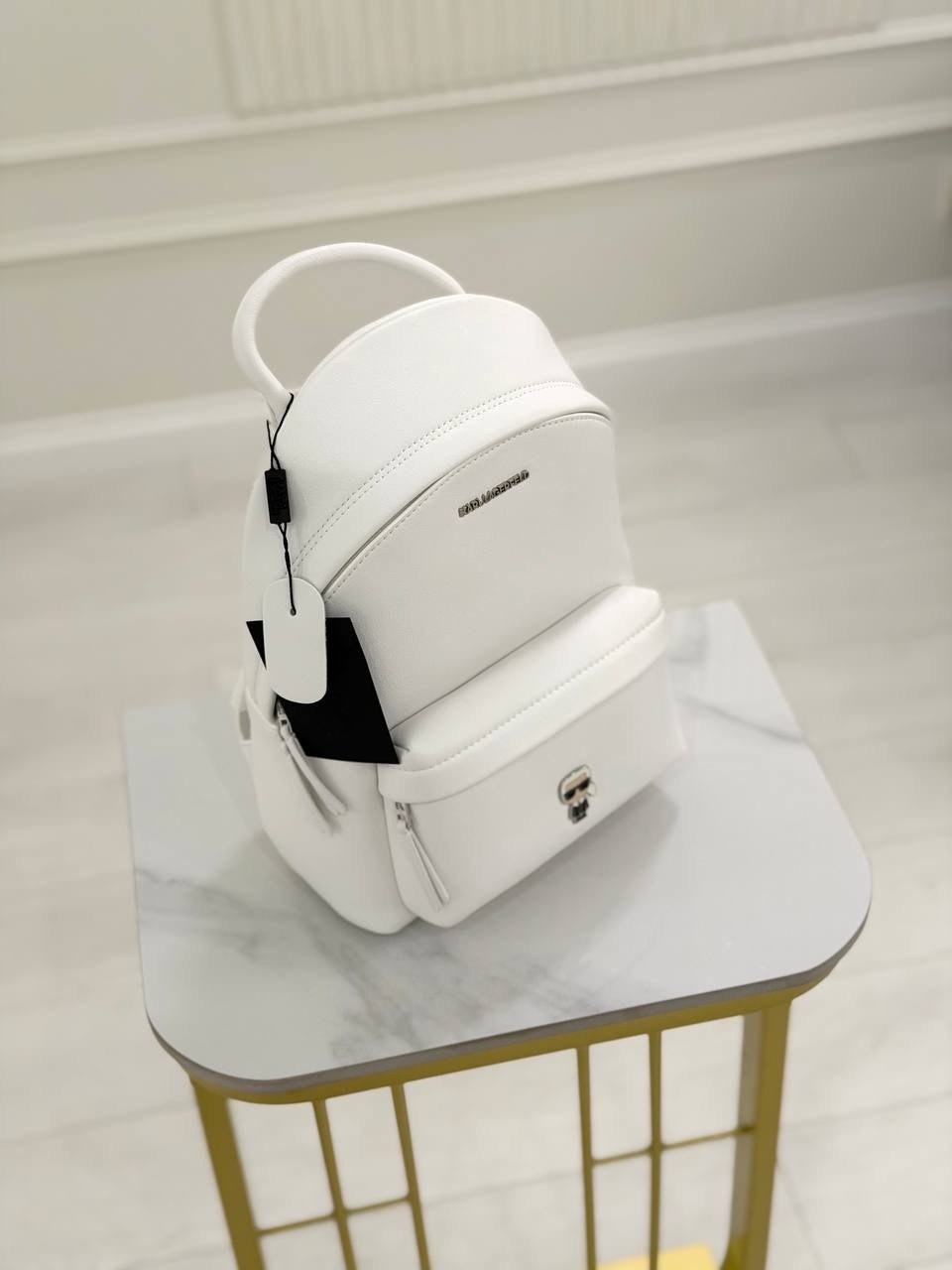 кожаный рюкзак карл лагерфельд женский,karl lagerfeld рюкзак,рюкзак женские,рюкзак белый,рюкзак карл лагерфельд женский белый