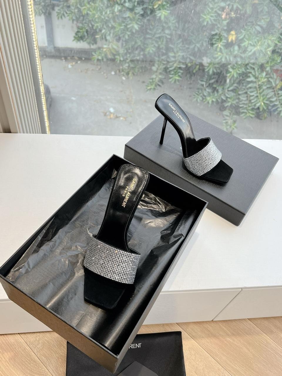 босоножки мюли на каблуке,,босоножки saint laurent,мюли женские,женские босоножки