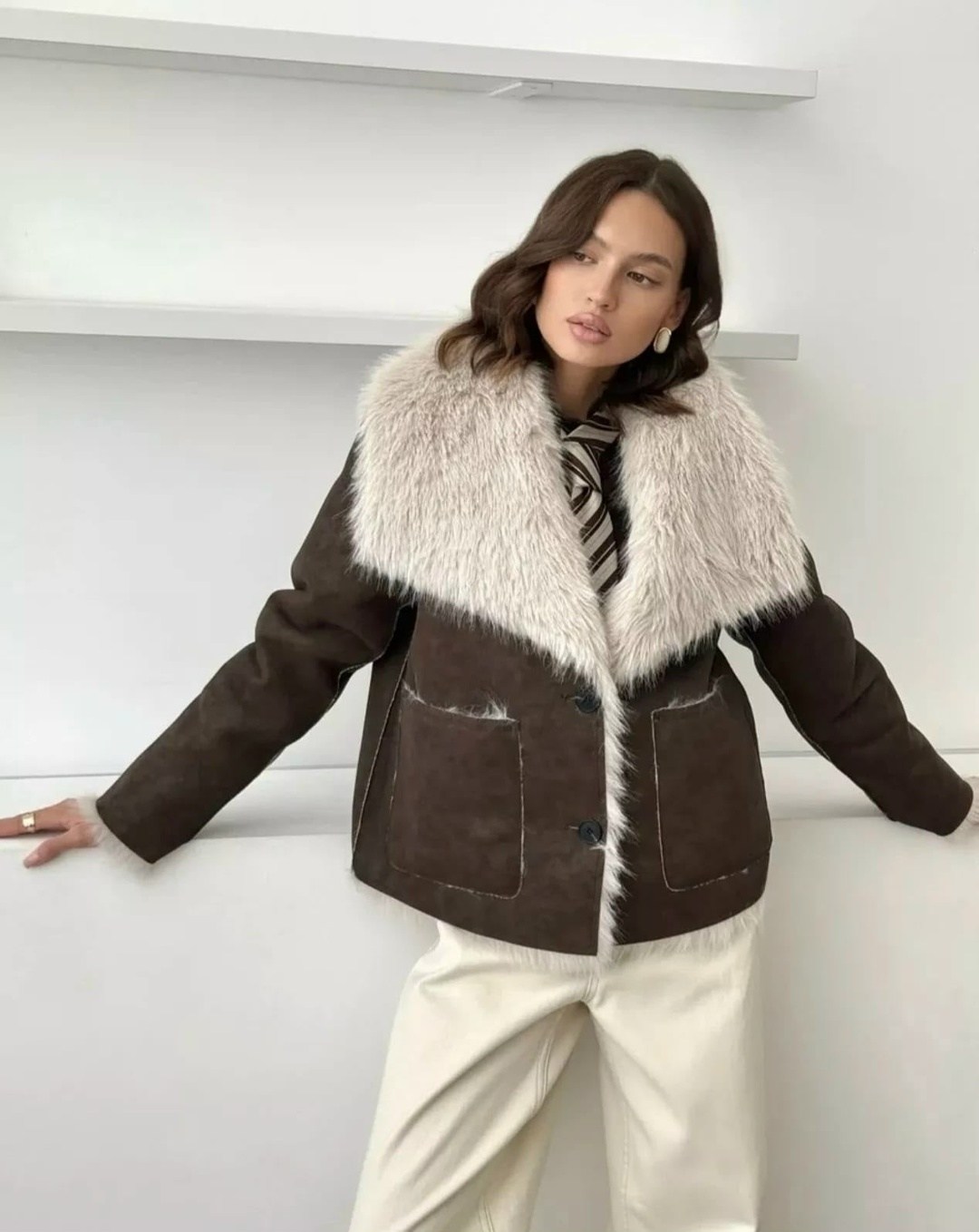 дубленка мех зара фенди,дубленка fendi,кожаные куртки с мехом,меховая куртка,дубленка фенди