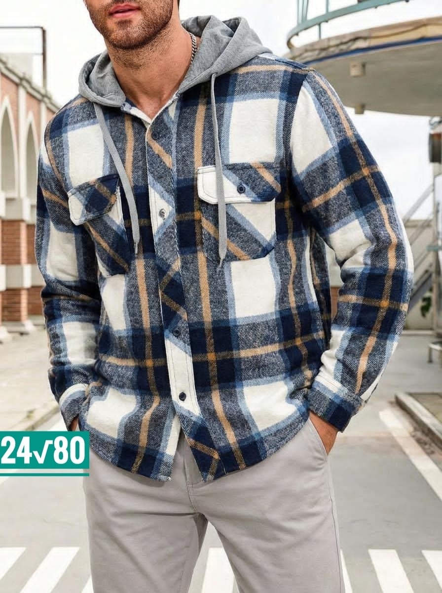 рубашка с капюшоном,рубашка мужская с капюшоном,рубашка мужская,мужская клетчатая рубашка,рубашки в клетку мужские