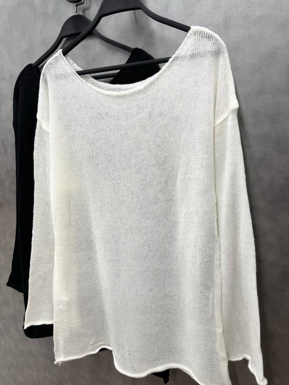 свитер паутинка,свитер тонкий паутинка оверсайз,свитер паутинка ellevibe,женский свитер с вырезами,свитер паутинка ellevibe 496870052