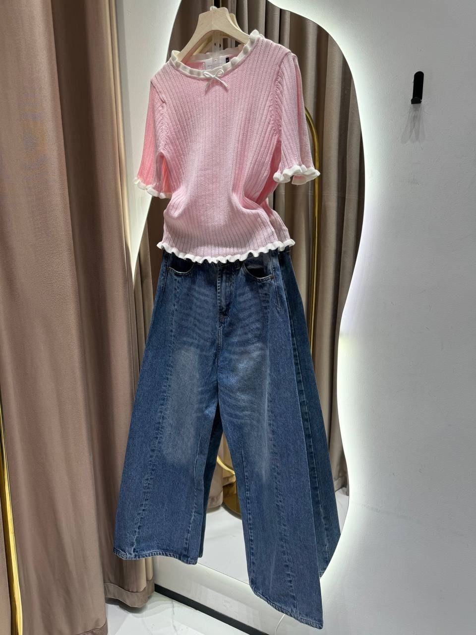 джинсы широкие,женские джинсы,джинсы палаццо,модные джинсы,стильные джинсы