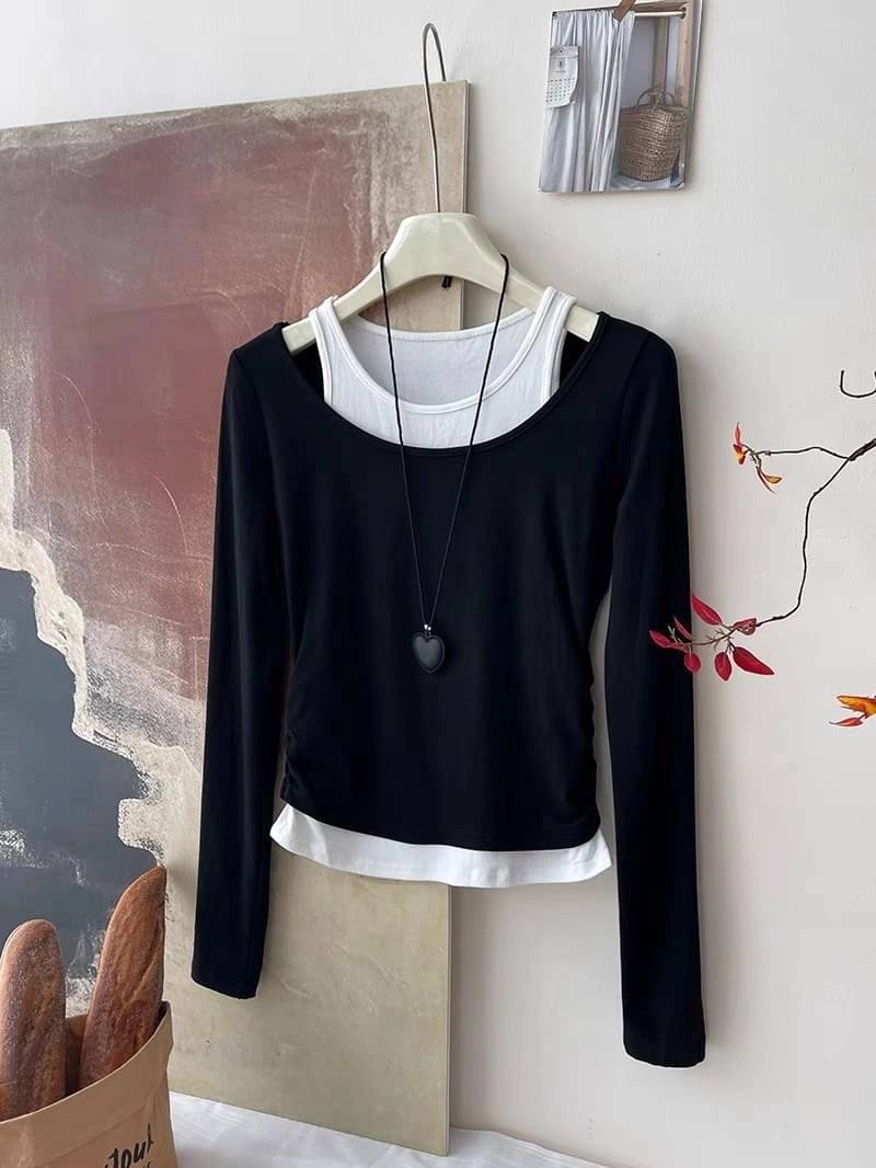 коричневый лонгслив,лонгслив женские,свитшот женская,женская кофта,лонгслив с майкой