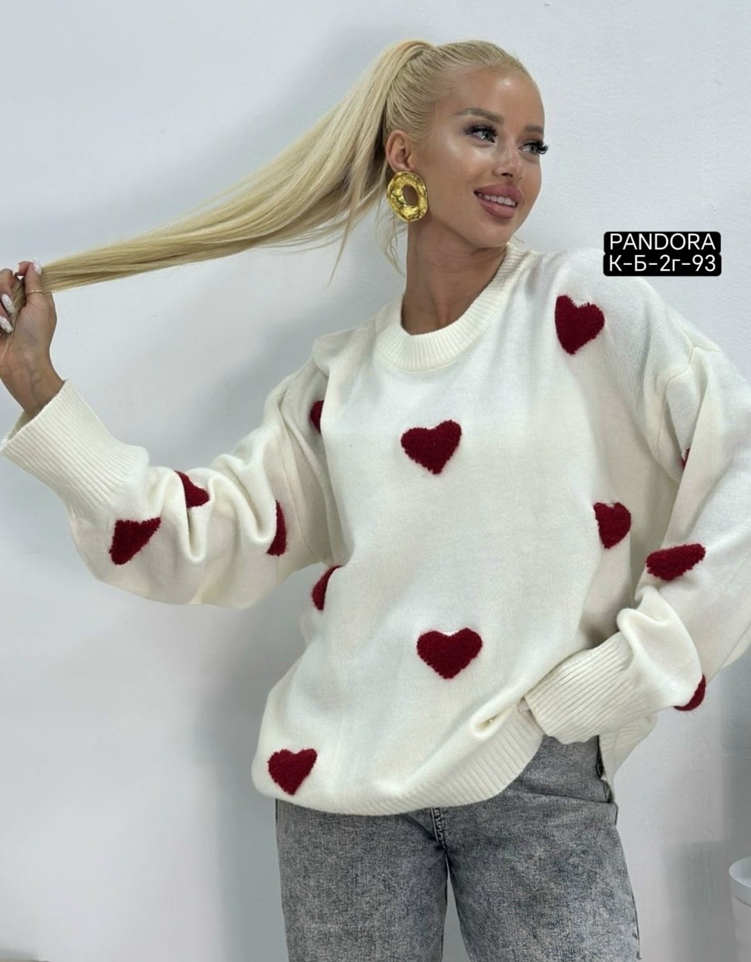 свитер оверсайз с сердечками,свитер оверсайз с сердечками mila_hy shop,кофта женская,свитера женские,джемпера женские