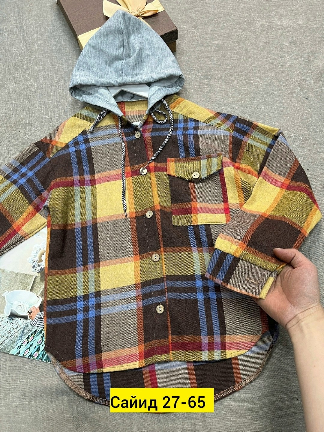 рубашка в клетку с капюшоном,рубашка с капюшоном,рубашка в клетку с капюшоном для девочек,детская рубашка,рубашка теплая