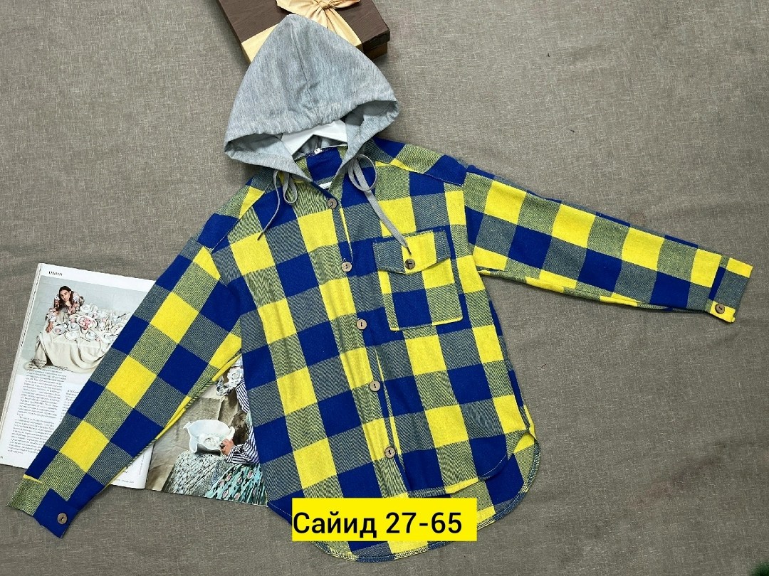 рубашка в клетку с капюшоном,рубашка с капюшоном,рубашка в клетку с капюшоном для девочек,детская рубашка,рубашка теплая