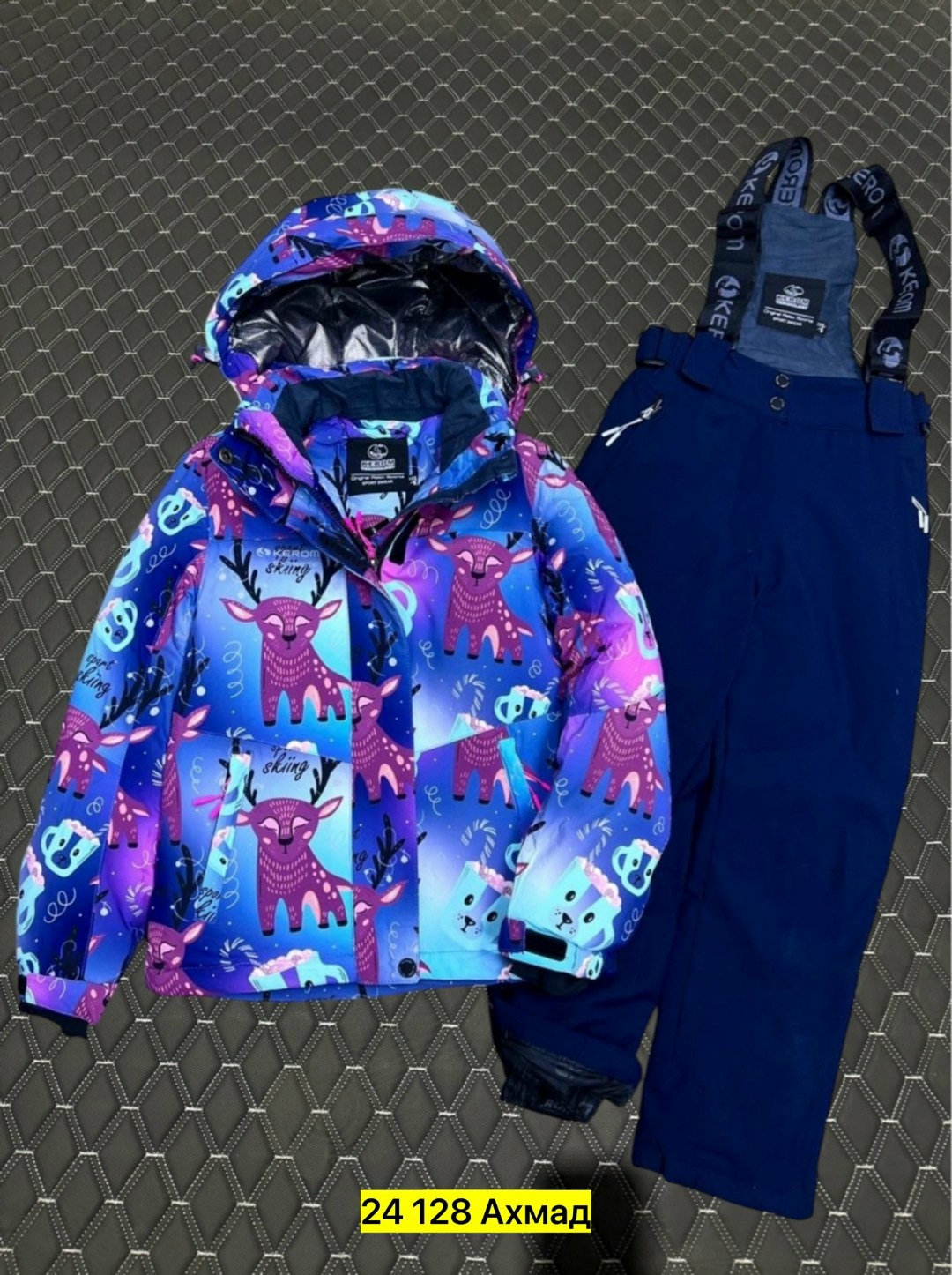 комплект верхней одежды valianly,детский горнолыжный комплект для девочки sdz047-1 фиолетовый,горнолыжный костюм детский,зимний костюм valianly,детские демисезонные костюмы