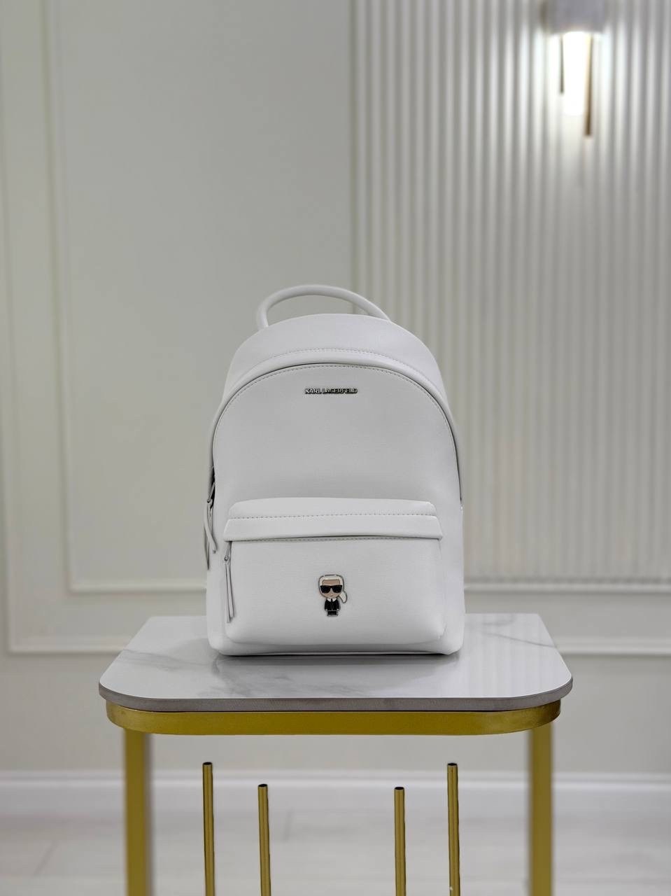 кожаный рюкзак карл лагерфельд женский,karl lagerfeld рюкзак,рюкзак женские,рюкзак белый,рюкзак карл лагерфельд женский белый