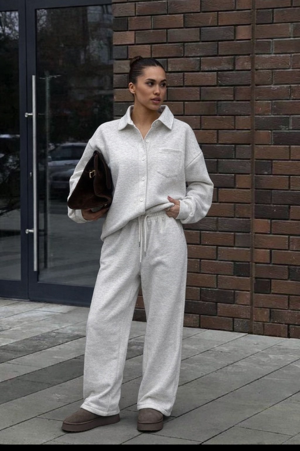 костюм тройка: кардиган, топ, брюки палаццо (плотный хлопок),костюм женский,спортивный костюм женский,костюм с брюками,cпортивный костюм оверсайз