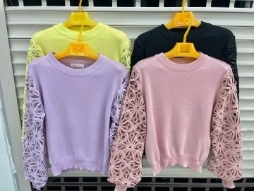 женская кофта,кофта нарядная с ажурным рукавом,кофта нарядная с длинным ажурным рукавом,женский джемпер,женская кофта и свитер